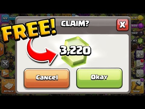 It's EASY to Grab over 3,200 FREE GEMS in Clash of Clans! Farm to MAX #9