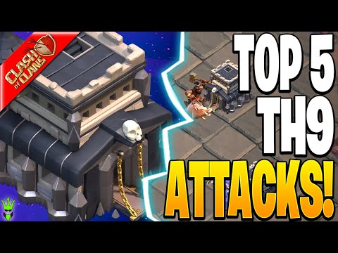 TOP 5 TH9 ATTACKS FOR WAR and CWL!! – Clash of Clans