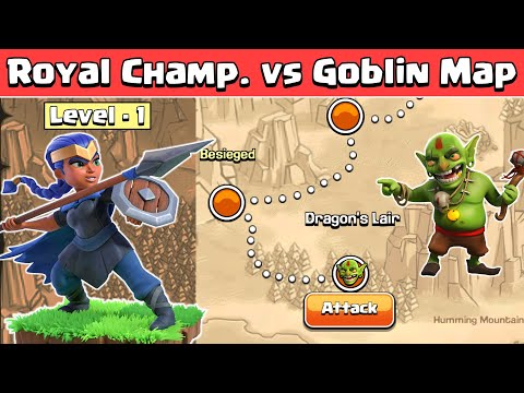Level 1 Royal Champion Vs Goblin Maps | Clash of Clans
