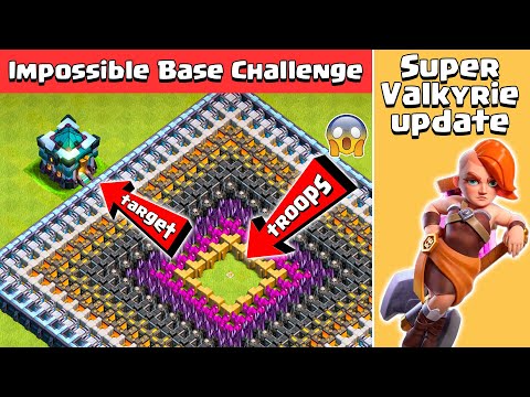 Impossible Base Challenge in Clash of Clans | Super Valkyrie Update