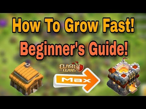 (HINDI) How to grow fast in clash of clans and max your townhall best tips & tricks [FOR BEGINNER'S]