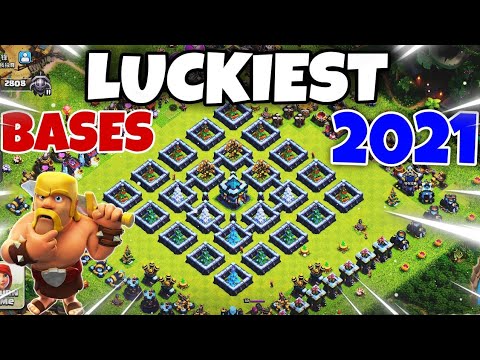 Luckiest Bases in Clash of Clans History||Top 3 luckiest Bases in Coc 2021