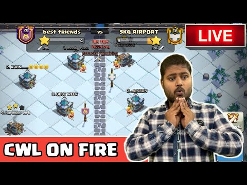 CWL ON FIRE LIVE HINDI FACECAM STREAM CLASH OF CLANS