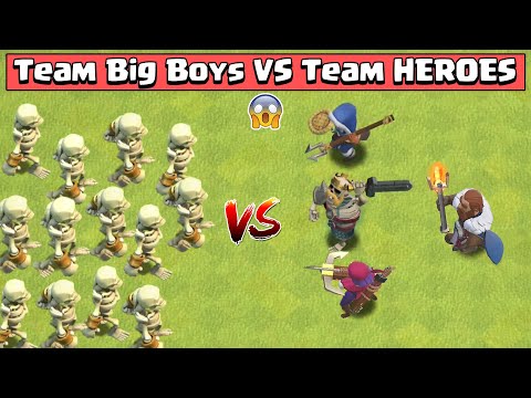 Big Boy Vs All Max Heroes | Clash of Clans