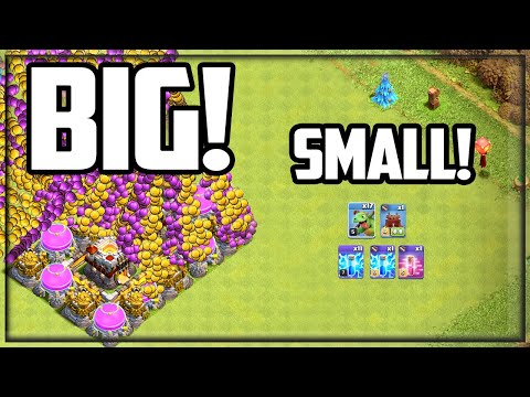 HUGE Raids with SMALL Armies! Clash of Clans Gold Pass Clash