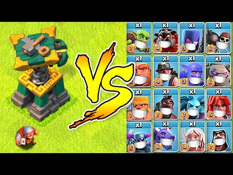 New Battle Builder vs. Every Troop in the Game!  "Clash Of Clans" Super troops vs. BB