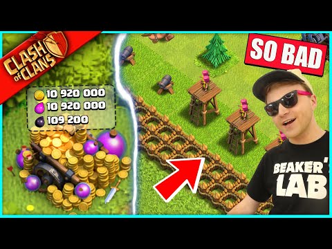 MY WORST CLASH OF CLANS BASE IS BACK… AND OMG IT'S AMAZING NOW!! (just kidding its still garbage)