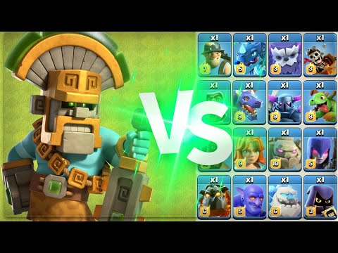 *Level 1* Jungle King vs All Troops – Clash of Clans