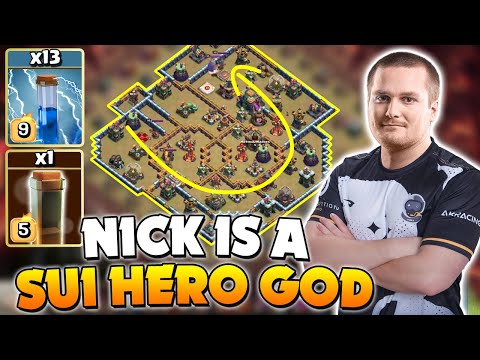 Nick BROKE Clash of Clans with 13 Lightning Spell TRICK